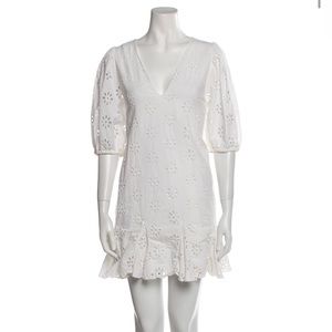 RHODE Eyelet Mini Dress